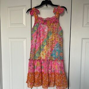 Colorful Floral Kids Dress